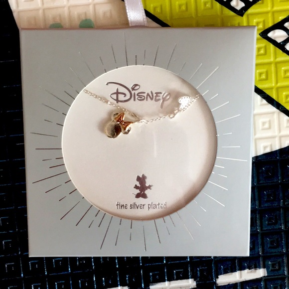 NWT DISNEY fine silver plated Minnie Mouse necklace. - Picture 1 of 2